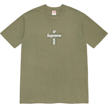 Supreme Cross Box Logo Tee Olive