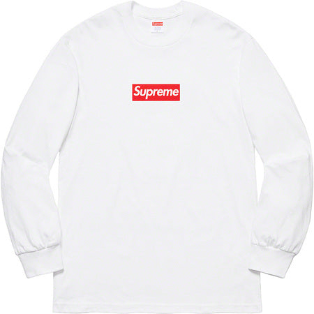 Supreme Box Logo L/S Tee White