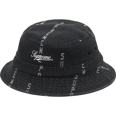 Supreme Logo Denim Crusher Black