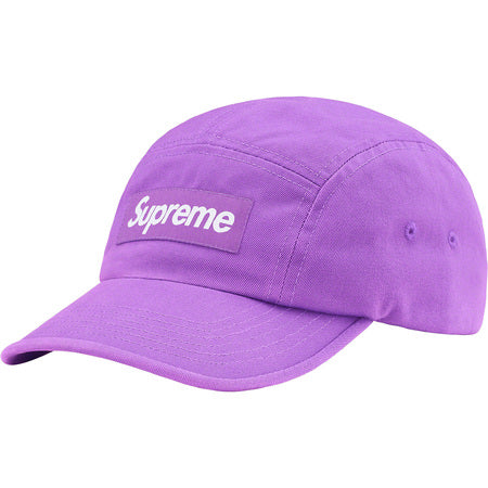 Supreme Washed Chino Twill Camp Cap Purple