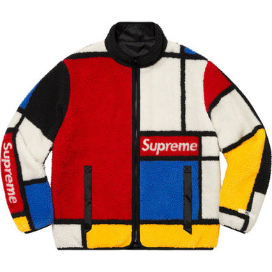 Supreme Reversible Colorblocked Fleece Jacket