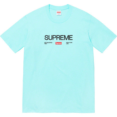 Supreme Est 1994 Tee Turquoise