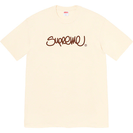 Supreme Handstyle Tee Natural