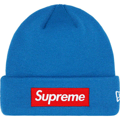 Supreme New Era Box Logo Beanie Blue