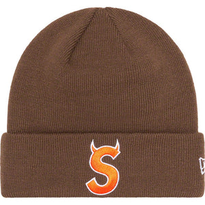 Supreme New Era S Logo Beanie Brown