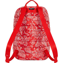 Supreme Puffer Backpack Red Paisley