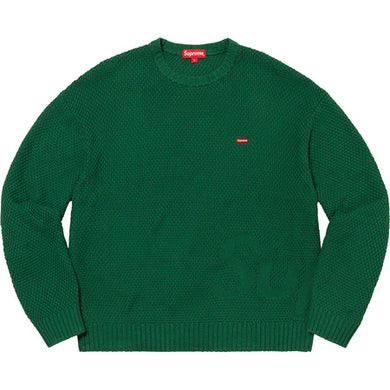 Supreme Textured Small Box Sweater Green