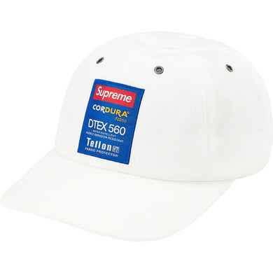 Supreme Cordura Teflon Label 6-Panel White