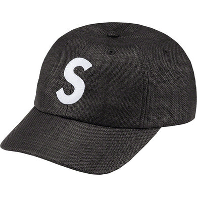 Supreme Raffia S Logo 6-Panel Black