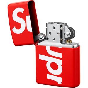 Supreme SS18 Red Logo Zippo Lighter