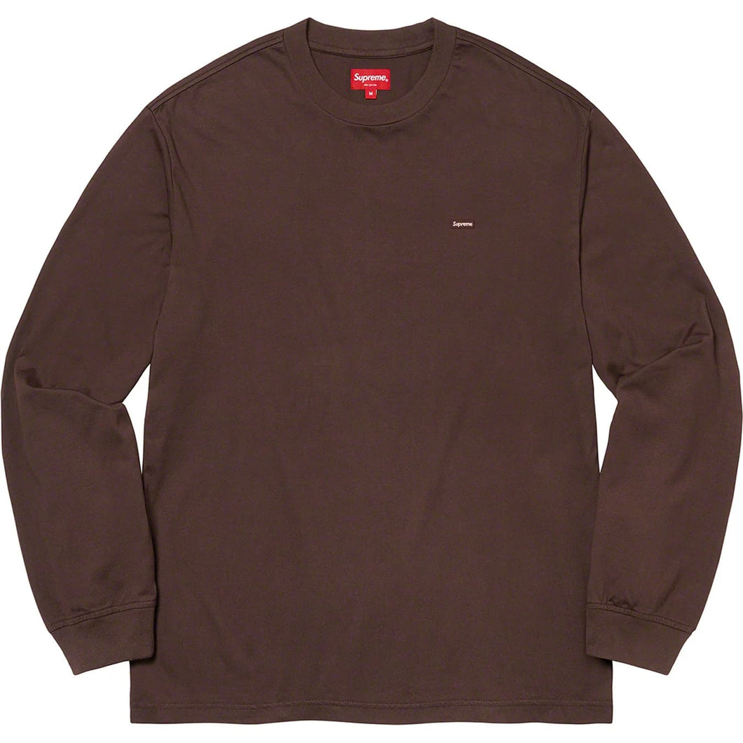SS23 Supreme Small Box L/S Tee Dark Brown