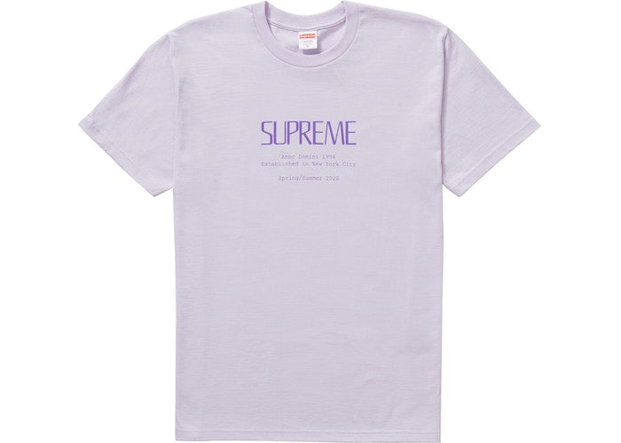 Supreme Anno Domini Tee Light Purple