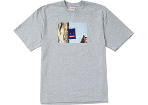 Supreme Banner Tee Heather Grey