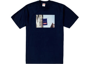 Supreme Banner Tee Navy