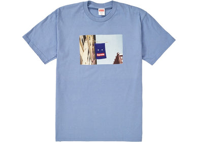 Supreme Banner Tee Heather Slate