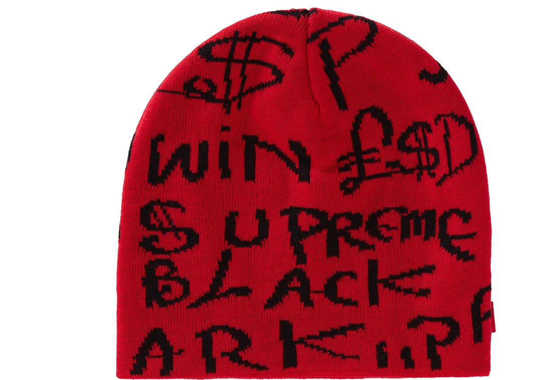 Supreme Black Ark Beanie Red