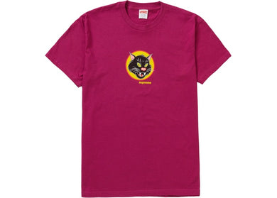 Supreme Black Cat Tee Magenta