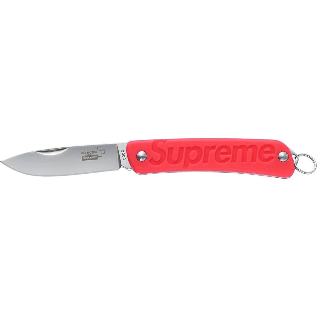 Supreme Boker Glow-in-the-Dark Keychain Knife Red – BASEMENT_HK