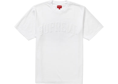Supreme Chenille Arc Logo S/S Top White