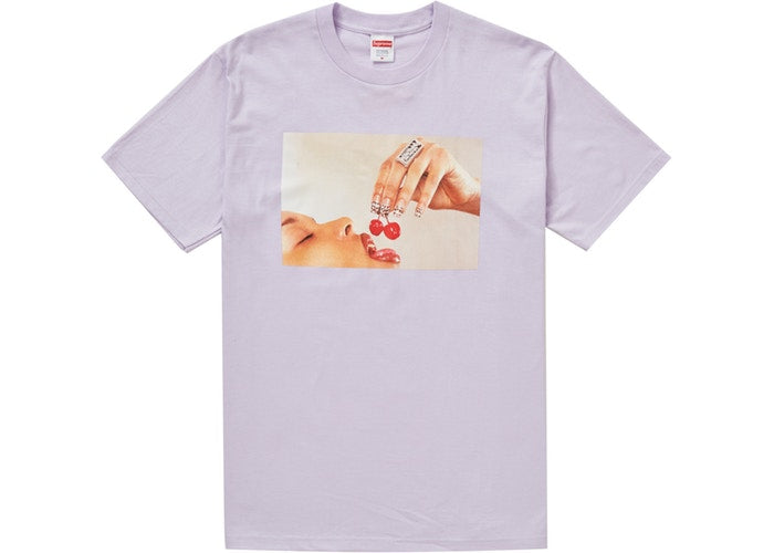 Supreme Cherries Tee Light Purple