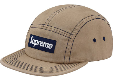 Supreme Contrast Stitch Camp Cap (SS18) Tan