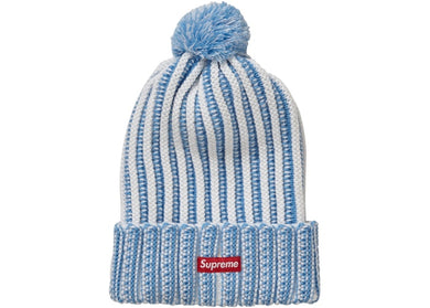 Supreme Contrast Stripe Beanie White