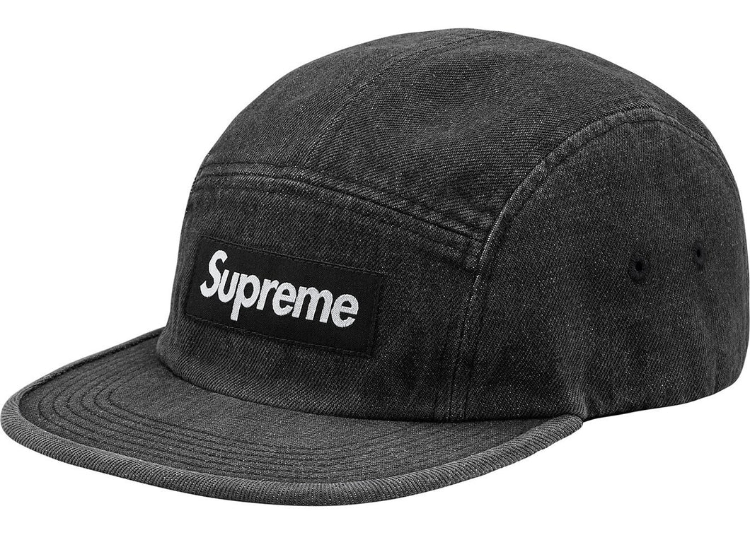 Supreme Denim Camp Cap Black