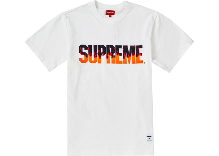 Supreme Flames S/S Top White