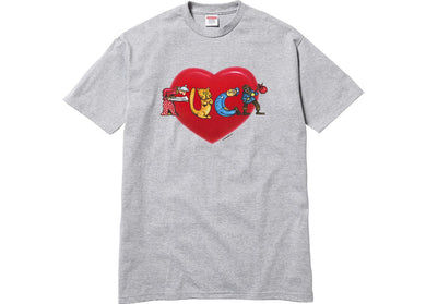 Supreme Fuck Love Tee Grey