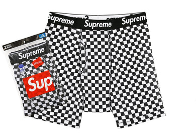 Supreme Hanes Boxer Briefs (2 Pack) Checkered