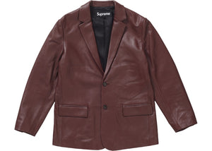 Leather Blazer (Brown)