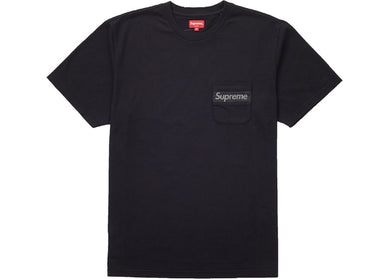 Mesh Stripe Pocket Tee (Black)
