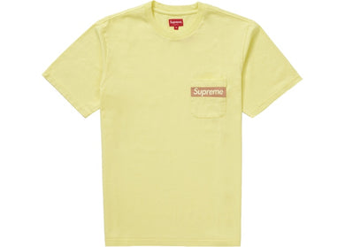 Mesh Stripe Pocket Tee (Yellow)