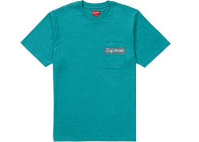 Mesh Stripe Pocket Tee (Teal)