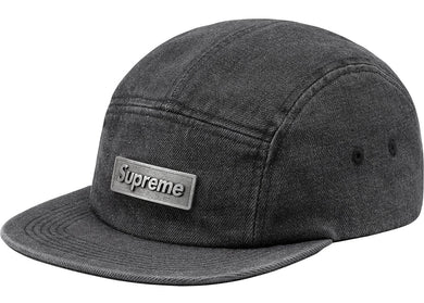 Supreme Metal Plate Camp Cap Black