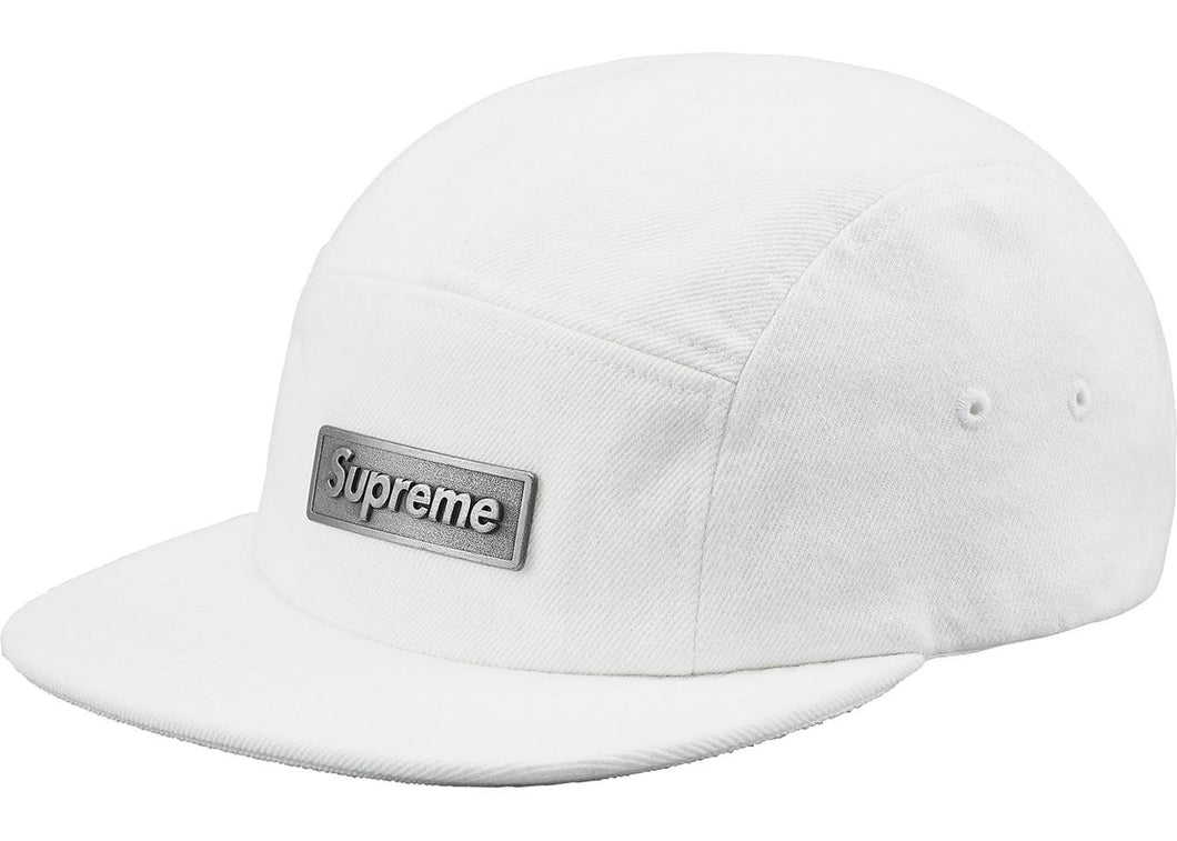 Supreme Metal Plate Camp Cap White