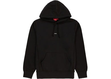 Supreme Micro Logo Hooded Sweatshirt Black