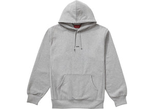 Supreme Micro Logo Hooded Sweatshirt Grey