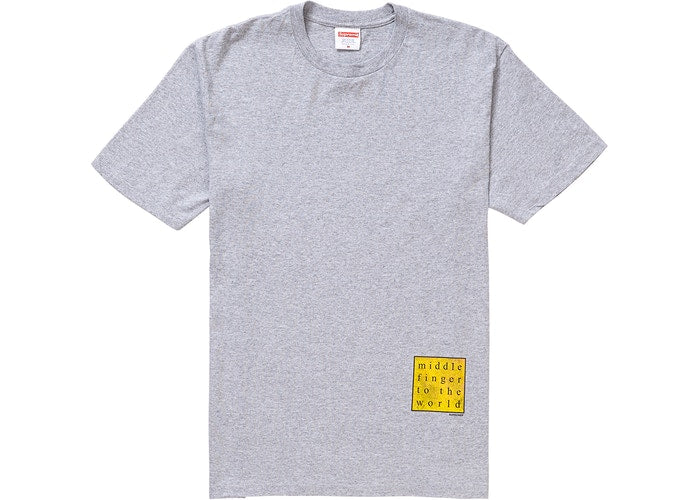 Middle Finger To The World Tee (Grey)