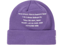 Supreme New Era HQ Beanie Purple