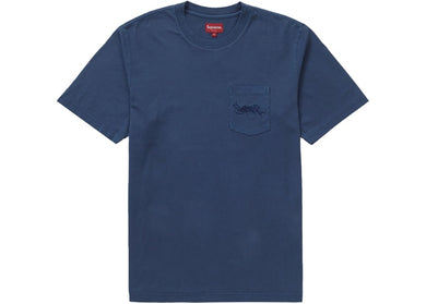Supreme Overdyed Pocket Tee Navy