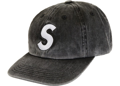 Supreme Pigment Print S Logo 6-Panel Black