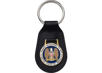 Supreme Pledge Allegiance Keychain Black