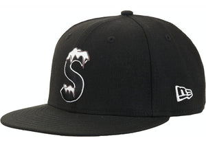 Supreme S Logo New Era Hat Black
