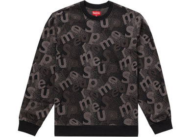 Supreme Scatter Text Crewneck Black
