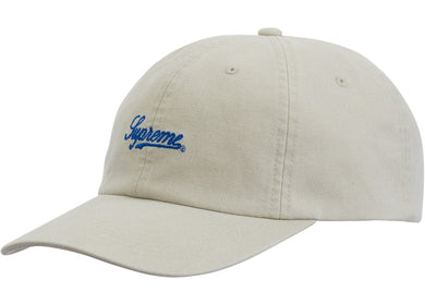 Supreme Script Logo 6-Panel (FW19) Grey