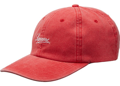 Supreme Script Logo 6-Panel (FW19) Red