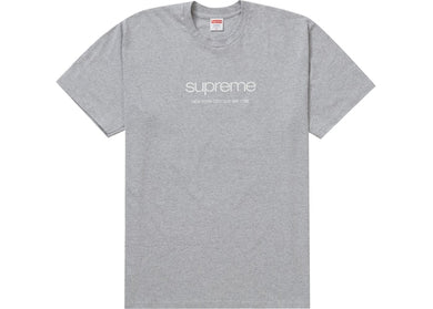 Supreme Shop Tee Grey 2020