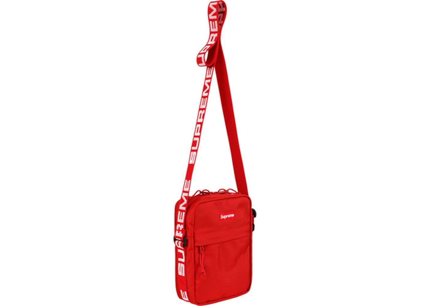 ショルダーバッグ18ss Supreme Shoulder Bag Red 赤色