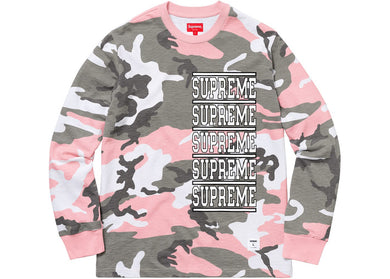 Supreme Stacked L/S Pink Camo
